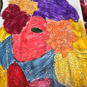 Vibrant Floral Art Print